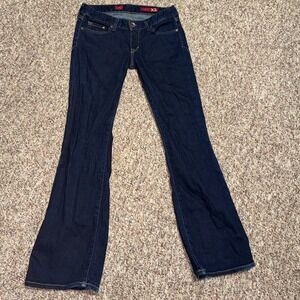 Quality denim X2 jeans womens size 4 jeans 4R flare Dark Blue Flare Jeans